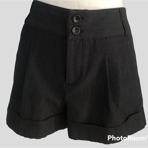 Black Trouser Shorts